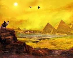 Pyramid Art Egyptian Art Egypt Paintings Landscape Art Pyramid Paintings Egyptian Digital Art Wall Art Wall Decor Egyptian Art Art Landscape Paintings