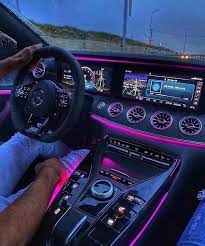 Purple Lights Inside My Coupe Car Interior Accessories Car Accessories Luxury Car Interior