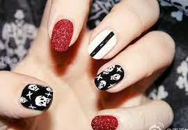 Heavy Metal Skull Nails 3d Nail Art Designs Nails