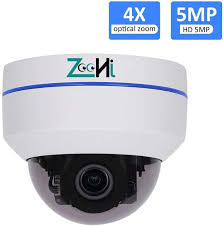2.8mm lens (110° wide angle view). 5mp Ptz Poe Dome Ip Camera With Audio Security Ip Camera Indoor And Outdoor Mini Dome Surveillance Camera Built In Microphone 4x Optical Zoom High Speed H 265 Ip66 Waterproof Ir Night Vision Electronics