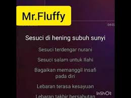 Lirik lagu sesuci lebaran yang dinyanyikan siti nurhaliza. Mr Fluffy Sesuci Lebaran Siti Nurhaliza Karaoke Tanpa Vokal Youtube