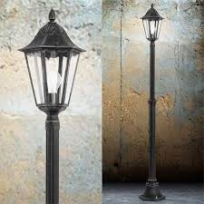 Laterne Kandelaber Leuchte 2000mm Antik Schwarz Alu Aussen Mast Strassen Lampe Aussenlampe Aussenleuchte Gartenlampe Laterne Strassenlampe Laterne Garten