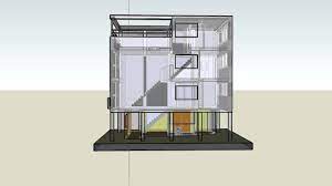 Le corbusier, pierre jeanneret construction: Corbusier Maison Citrohan 3d Sketchup Youtube