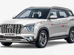 Hyundai alcazar design, features, space, seating, engines explained. Hyundai Alcazar Colour Options Red White Black Silver Blue Orange Green Render