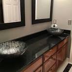 Black Absolute Granite counter top for bathroom vanity top ...