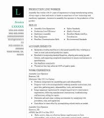 Assembly Line Operator Resume Example Operator Resumes Livecareer