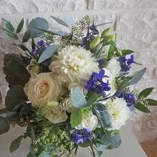Wedding bouquets in blue and white. Wedding Bouquets