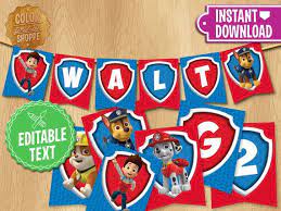 We did not find results for: Paw Patrol Banner Editable Text Customized Party Pennants Birthday Printables Paw Ty R Paw Patrol Banner Paw Patrol Printables Free Paw Patrol Birthday