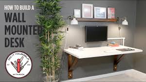 Find a stand or mount for your tv, monitor, tablet, projector & more. Build A Wall Mounted Desk Youtube