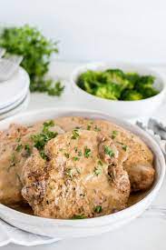 Close and lock the lid then set timer to 10 minutes (using default pressure of 70kpa.) if you are using larger pork chops you might need to add a couple extra minutes. Instant Pot Pork Chops In Mushroom Gravy Pressure Cooking Today