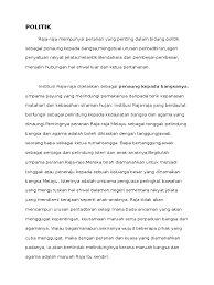 Maybe you would like to learn more about one of these? Peranan Raja Pada Zaman Dahulu