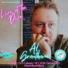 🎙️Jan 18🎙️ Live at the Dive NOW ON THURSDAYS Daisy Progosh Al Grantham  Jeff Eager The Dive Shop 1036 Gerrard St E Thursday, January 18 Doors at  6:30 Music at 7pm $15