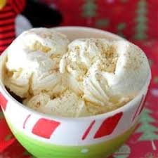 No Cook Eggnog Ice Cream Eggnog Ice Cream Ice Cream Maker Recipes Ice Cream Recipes