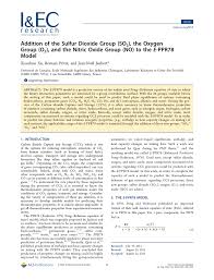 Sulfur dioxide in wine acts as an antioxidant and an inhibitor of microbial growth. Pdf Addition Of The Sulfur Dioxide Group So2 The Oxygen Group O2 And The Nitric Oxide Group No To The E Ppr78 Model