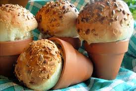 Rustic Flower Pot Bread Loaves Or Bread Rolls Recipe Food Com Recipe Bread Rolls Recipes Bread