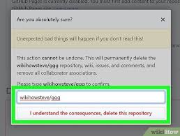 If the repository has then, you should also type cd, drop your git repository folder from finder to the terminal window, and. Simple Ways To Delete A Repository 9 Steps With Pictures
