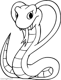 This adorable set of christmas coloring pages is the perfect activity for a christmas party! Cobra Coloring Pages Coloringall