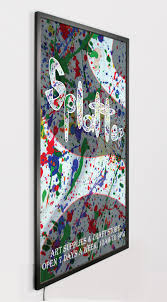 36 X 48 Led Light Box For Wall Snap Open Black