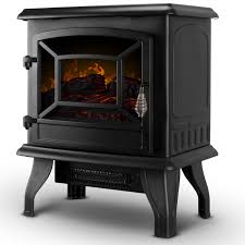They come with their own stand or legs, so don't require wall mounting or other difficult installation procedures. Della 17 Freestanding Electric Fireplace Adjustable 3d Flames Portable Firebox With Logs Heater 1400w Walmart Com Walmart Com