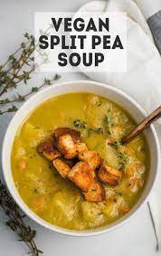Vegan Split Pea Soup Vegan Split Pea Soup Vegan Soup Recipes Pea Soup