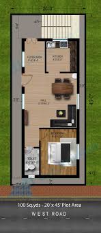 100 Sqyrds 20x45 Sqfts West Facing 2bhk House Plans Garage House Plans 2bhk House Plan Home Design Plans