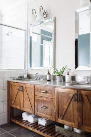 Modern Rustic Farmhouse Style Master Bathroom Ideas 33 Bathroom Vanity Designs Rustic Master Bathroom Farmhouse Bathroom Decor