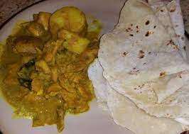 Chicken Curry And Roti Recipe Food Com Recipe Roti Recipe Recipes Curry Chicken