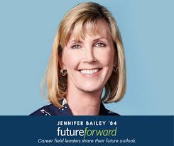 Jennifer Bailey '84, Vice President of Internet Services for Apple Pay, a  digital payment service offered by Apple is the guest for this Future  Forward segment from Center for Careers and Internships ...