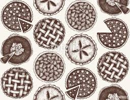 Vector Background With Ink Hand Drawn Fruit And Berry Baking Illustration Vintage Seamless Pattern With Traditional Cak Sweet Bakery Traditional Cakes Bakery