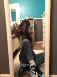 Blue Chill Jordan Ones Women S Outfit Idea In 2020 Jordan Outfits Womens Jeans Outfit Women Jordan Outfits