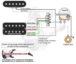 All circuits usually are the same : Guitar Wiring Diagrams 1 Humbucker 1 Single Coil