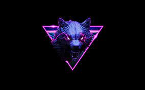 The great collection of free wolf wallpapers for laptops for desktop, laptop and mobiles. Retro Wolf Hd Wallpaper Neon Wallpaper Uhd Wallpaper Wolf Wallpaper