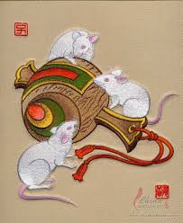 Year Of The Rat 2020 ネズミ イラスト 干支 イラスト 年賀状 デザイン