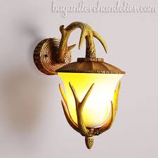 Rustic Antler Wall Lamp Light Sconces For Farmhouse Buyantlerchandelier Com