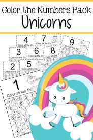 Unicorn is a mythical and legendary creature that originated from european fables. Printable Unicorn Color The Numbers Pack The Relaxed Homeschool
