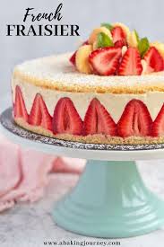 This Classic French Fraisier Cake Recipe Makes The Most Delicious Summer Cake Ever Perfect For In 2020 Strawberry Layer Cakes French Desserts Baking With Almond Flour