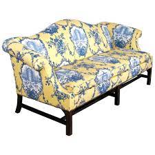 This is a traditional sofa back that is shaped much like a camel's hump, raised in the middle, and sloping down lower at the ends. Chippendale Style Camelback Sofa New Upholstery Down Wrap Cushion Oh Art And Antiques Llc Ruby Lane