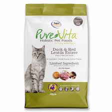 Purevita cat food comes in dry kibbles and canned wet recipes. Pure Vita Grain Free Duck Red Lentils Entree Cat Food Murdoch S