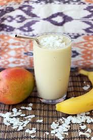 Coconut Mango Banana Smoothie Gluten Free Vegan Refined Sugar Free Nourriture Recette Smoothie Recette