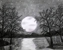 Do want to draw moon and stars refer this moon and star drawing video. Full Moon Poster By Richa Dave