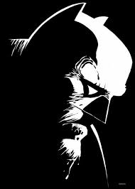 Artwork Batman Comic Art Black And White Batman Dark Knight Black And White Bat Poster Frank Miller Art Frank Miller Frank Miller Batman