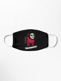 Among Us Halloween Hats The Imposter Shhhh Red Among Us Crew Game With Hockey Mask Skin Millions Of Unique Designs B In 2020 Halloween Hats Hockey Mask Imposter