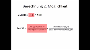 It is pure room revenue let us walk you through the revpar formula to make you understand it better: Revpar Revenue Per Available Room Berechnung Youtube