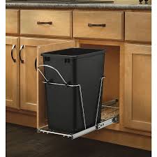 Rev A Shelf 35 Quart Plastic Pull Out Trash Can Kitchen Trash Cans Waste Container Rev A Shelf