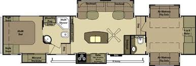 Small 5th wheel with bunks. The Open Range Roamer Fifth Wheel Floorplans By Highland Ridge Rv Inc Open Range Rv Floor Plans Rv