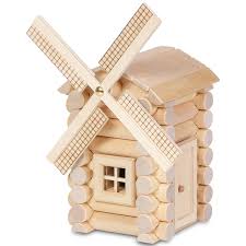 Natureich Windmuhlen Holzhaus 47 Teilig Haus Fur Kinder Holzspielzeug Fur Kinder Windmuhle