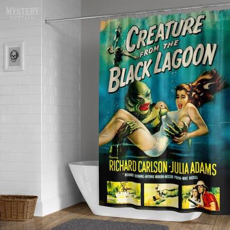 Creature from the Black Lagoon 1954 Horror Movie Shower Curtain