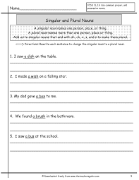 I have three apples in my hands. Singular And Plural Nouns Sentences Worksheets