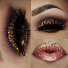 Thumbs up for more makeup tutorials :)yay! Astridsbabyjane Music Glitter Golden Smokey Eye Makeup Images
