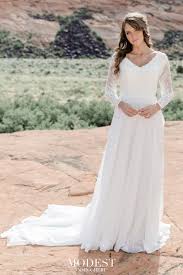 Simple long sleeve wedding dresses. Modest Wedding Dresses Modest By Mon Cheri